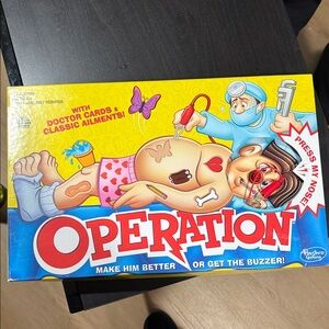 Hasbro Operation Game - Bright Yellow and Red
